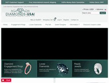 Tablet Screenshot of diamonds-usa.com